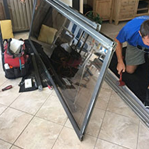 sliding glass door frame repair Country Club